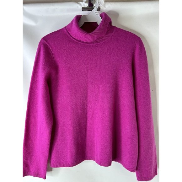 Charter Club Soft Cashmere Lightweight Turtleneck Sweater Pink - Picture 1 of 4